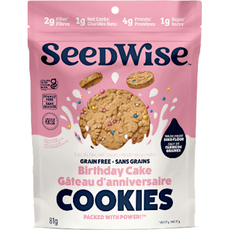 SeedWise Grain-free Cookies - Birthday Cake Flavour